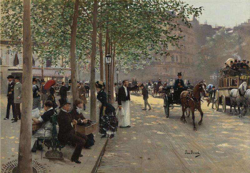 Jean Beraud Avenue Parisienne oil painting image